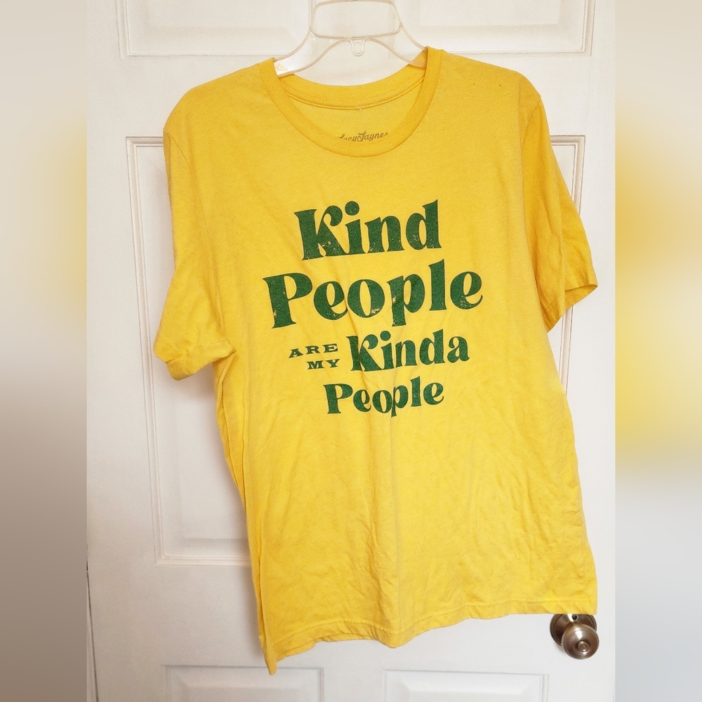 Kind People Graphic Tee - Yellow